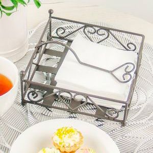 Подставка для салфеток МОНТИ, металл, чёрная, 18х9 см