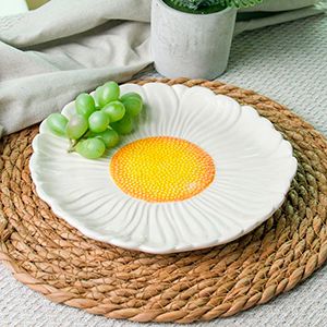 Сервировочное блюдо РОМАШКА, керамика, 22 см