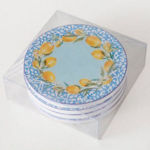 Набор подставок НЕБО СИЦИЛИИ, керамика, 10 см, 4 шт., Больтце (Boltze)