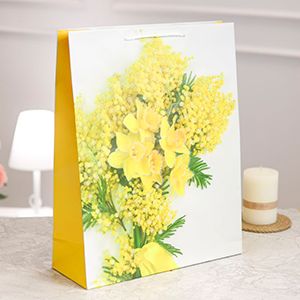 Подарочный пакет СОЛНЕЧНЫЙ БУКЕТ, бумага, 42х33 см