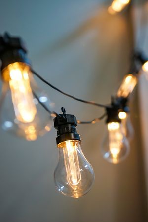 Садовая гирлянда из лампочек РЕТРО-ОБАЯНИЕ, 10 теплых белых LED-огней, 4.5+3 м, черный ПВХ, 