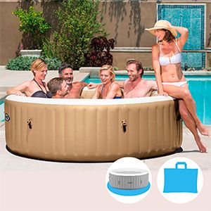 Надувное джакузи ПьюрСпа (PureSpa) с аэромассажем, 216х71 см, уцененный, Интекс (Intex)