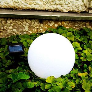Садовый светильник СФЕРА СВЕТА со штырём, тёплая белая LED-лампа, солнечная батарея, 37х20 см, Star Traiding