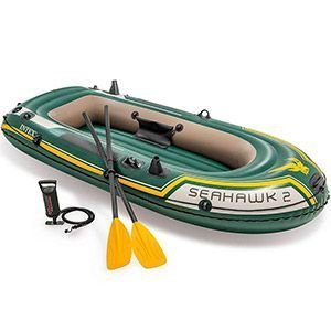 Надувная лодка Intex двухместная Seahawk-200 (Set), 236х114x41 см, INTEX