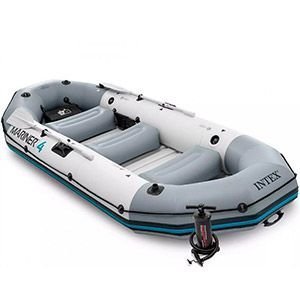 Надувная лодка четырехместная Intex Mariner 4 (Set), 328х145х48 см, INTEX