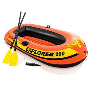 Надувная лодка Intex Explorer-200 (Set), 185х94х41 см