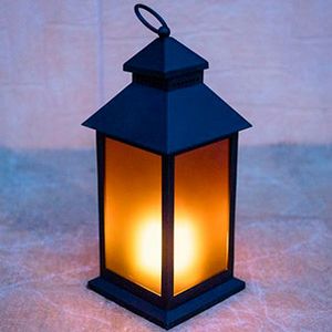 Светодиодный светильник - фонарь ЧАРУЮЩИЙ СВЕТ, имитация 'живого пламени', 36 LED-огней, черный, батарейки, таймер, KAEMINGK