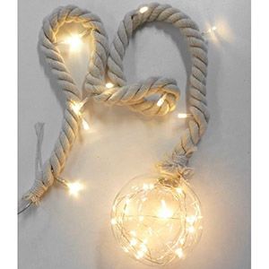 Светящаяся верёвочка с шаром ФИСЭЛЬ, 30 белых LED-огней, 1 м, Peha Magic