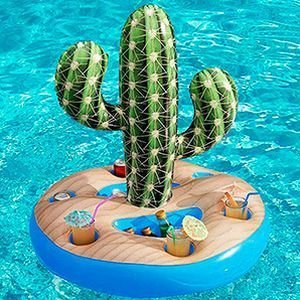 Плавающий надувной бар для охлаждения напитков Кактус, 94х70 см, BestWay