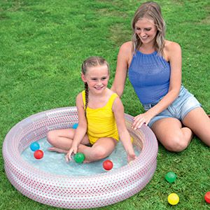 Надувной бассейн с мячами Play Pool розовый, 91x20 см, от 2 лет, BestWay