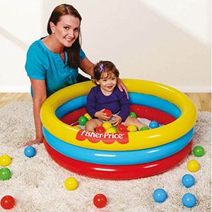 Бассейн надувной Fisher Price 91 х 25 см, с 25 шариками, от 2 лет, BestWay