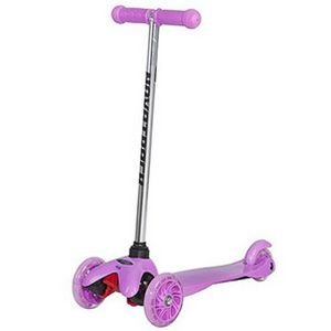 Самокат-кикборд Novatrack Disco-kids, детский трансформер, max 40 кг, розовый