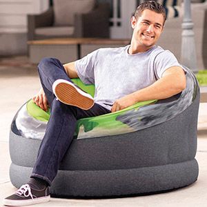 Надувное кресло Intex Empire Chair салатовое, 112х109х69 см, INTEX