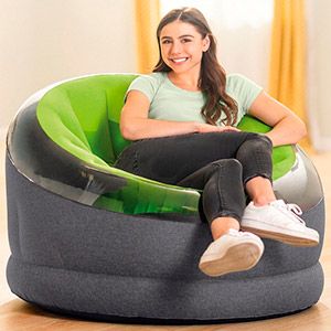 Надувное кресло Intex Empire Chair зеленое, 112х109х69 см, INTEX