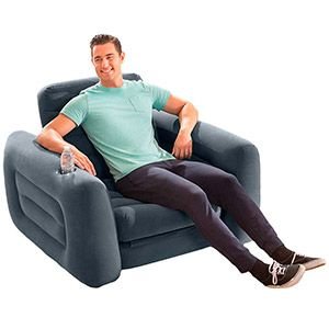 Надувное кресло Intex Pull-Out раскладное, 117х224х66 см