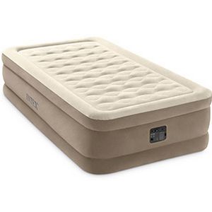 Надувная кровать Intex Ultra Plush Bed (Twin), 99х191х46 см, со встроенным насосом 220V