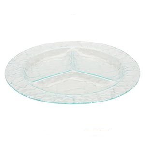 Блюдо - менажница ВЕТТА, круглая, стекло, 26x26x3 см