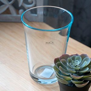 Стеклянная ваза ТРОДЖ, прозрачная, 19х14 см