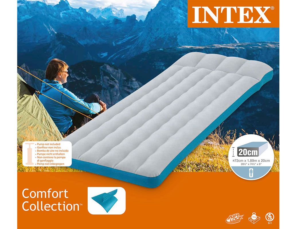 Надувной туристический матрас 67998 Intex Кемпинг Camping mat 189х72х20 .