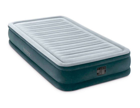 Надувная кровать Intex Comfort-Plush Mid Rise Airbed (Twin), 99x191х33см, со встроенным насосом 220