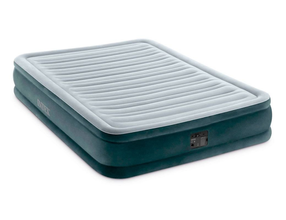 Надувная кровать Intex Comfort-Plush Mid Rise Airbed (Full), 137x191х33см, со встроенным насосом 220V
