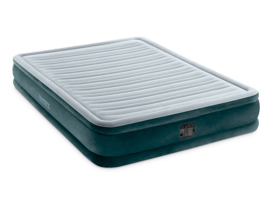 Надувная кровать Intex Comfort-Plush Mid Rise Airbed (Queen), 152x203х33см, со встроенным насосом 220V