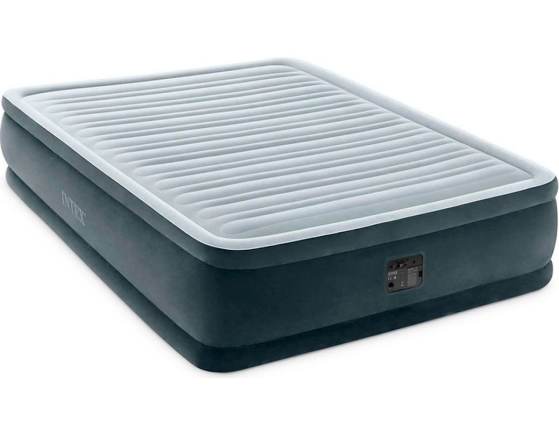 Двуспальная кровать Intex Comfort-Plush Elevated Airbed (Queen), 152х203х46 см, со встроенным насосом 220