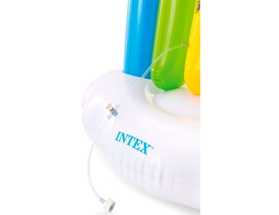 Надувной игровой центр-разбрызгиватель INTEX Радуга, 300х109х180 см, от 3 лет
