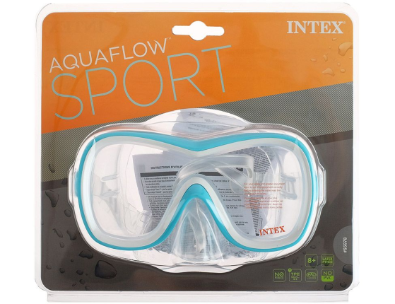 Маска для плавания Wave Rider Mask голубая, от 8 лет