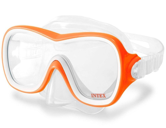 Маска для плавания Wave Rider Mask оранжевая, от 8 лет
