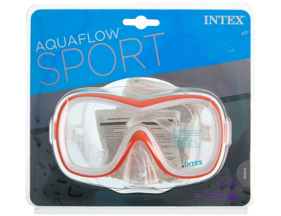 Маска для плавания Wave Rider Mask оранжевая, от 8 лет