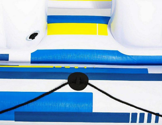 Надувной плот-остров Тропический бриз для отдыха на воде, 373х264х73 см, BestWay