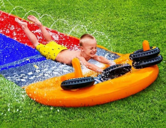 Водная дорожка Гоночный трек двойная, 488 см, от 3 лет, BestWay