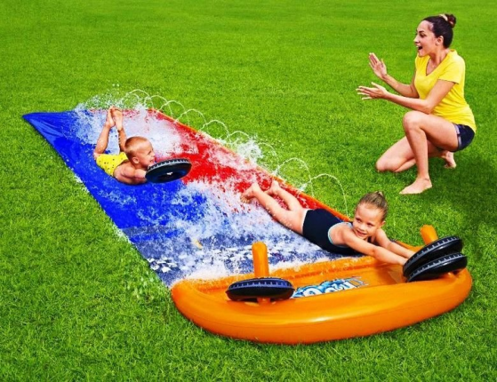 Водная дорожка Гоночный трек двойная, 488 см, от 3 лет, BestWay