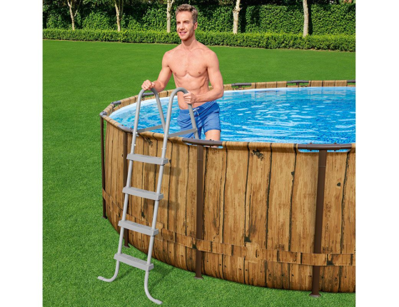 Каркасный бассейн Power Steel Swim Vista Series II + фильтр-насос + аксессуары, 549x122 см, BestWay