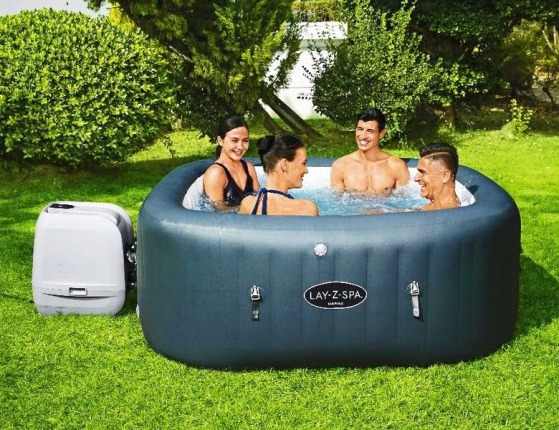 Надувной СПА бассейн Bestway LAY-Z-SPA Hawaii с аэро и гидромассажем, 180х180х71 см