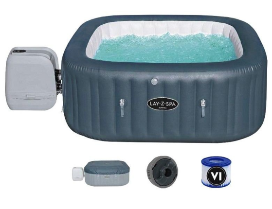Надувной СПА бассейн Bestway LAY-Z-SPA Hawaii с аэро и гидромассажем, 180х180х71 см