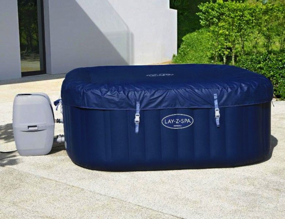 Надувной СПА бассейн Bestway LAY-Z-SPA Hawaii с аэромассажем, 180х180х71 см