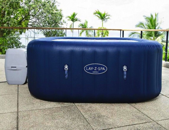 Надувной СПА бассейн Bestway LAY-Z-SPA Hawaii с аэромассажем, 180х180х71 см