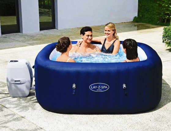 Надувной СПА бассейн Bestway LAY-Z-SPA Hawaii с аэромассажем, 180х180х71 см