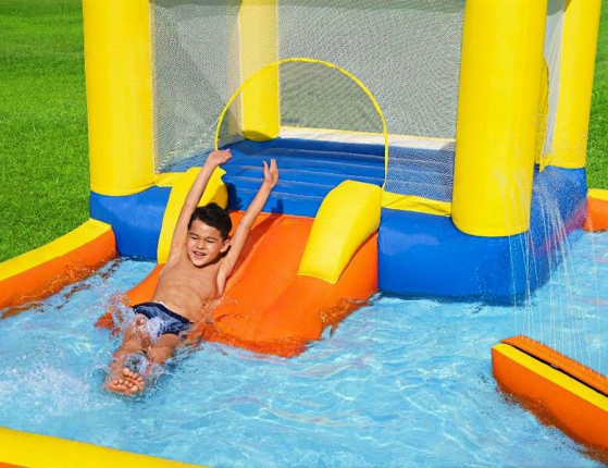 Игровой центр Beach Bounce с батутом, 365x340x152 см, BestWay