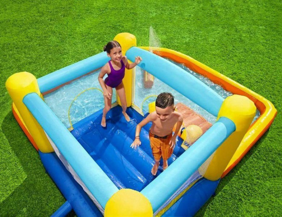 Игровой центр Beach Bounce с батутом, 365x340x152 см, BestWay
