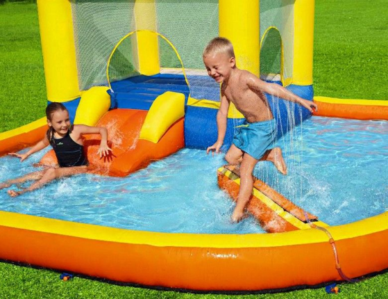 Игровой центр Beach Bounce с батутом, 365x340x152 см, BestWay