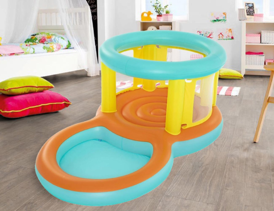 Надувной игровой бассейн с батутом Jumptopia, 239x142x102 см, от 3 до 6 лет, BestWay