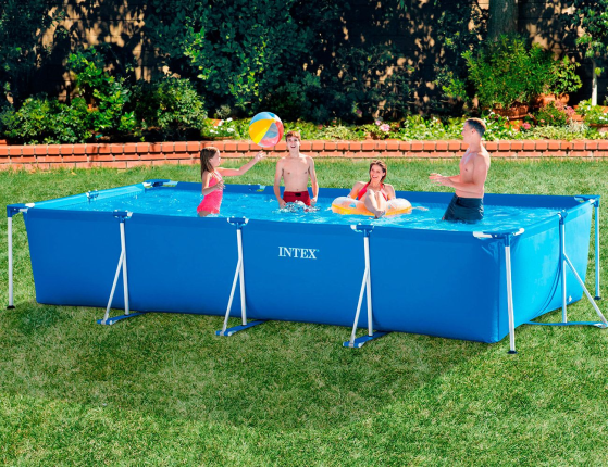 Бассейн каркасный Intex Rectangular Frame Pool, 450х220х84см+фильтр-насос