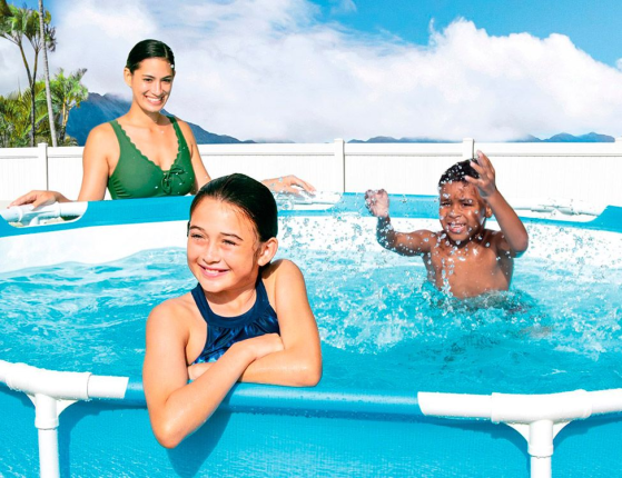Каркасный бассейн Intex Beachside Metal Frame Pool, 305х76см + фильтр-насос