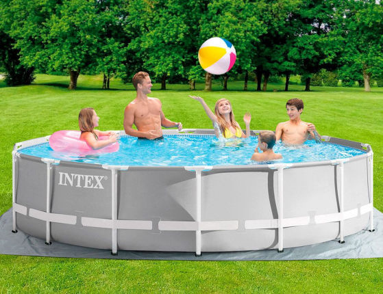 Бассейн каркасный Intex Prism Frame Pool, 427 х 107 см + фильтр-насос + аксессуары
