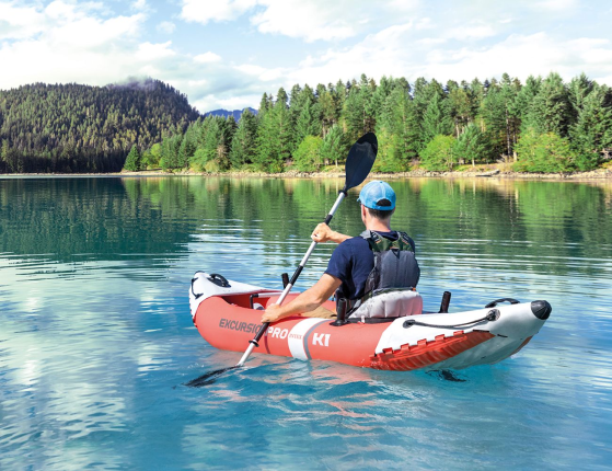 Надувная лодка-каяк Intex Excursion PRO-K1 (Set), 305х91х46 см