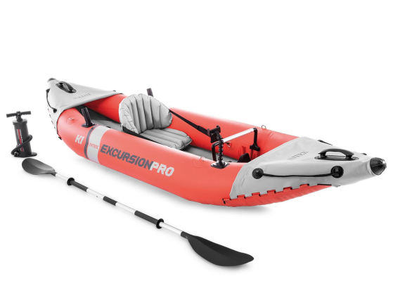Надувная лодка-каяк Intex Excursion PRO-K1 (Set), 305х91х46 см