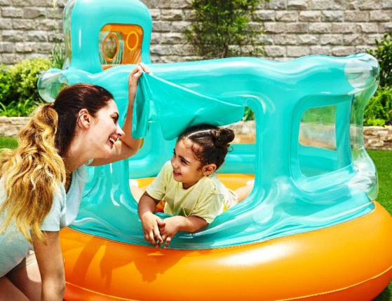 Надувной батут Hops 'N Hoops, 152х152х117 см, от 3 до 6 лет, BestWay